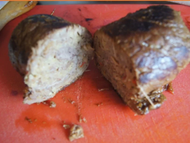 Sauerkrautrouladen mit Rahmsauce, Apfel Rotkohl und Drillingen - Rezept - Bild Nr. 14