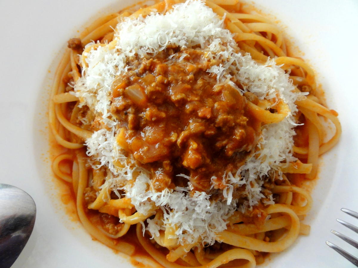 Pasta:   BAVETTE zu BOLOGNESE - SAUCE - Rezept - Bild Nr. 6