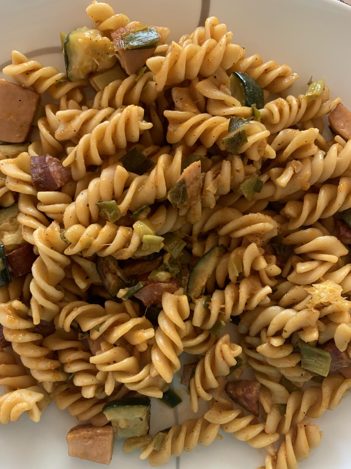 Zucchini Wurstpfanne One Pot - Rezept mit Bild - kochbar.de