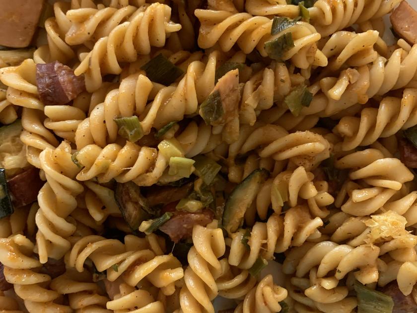 Zucchini Wurstpfanne One Pot - schnell &amp; einfach - von maracujatraum