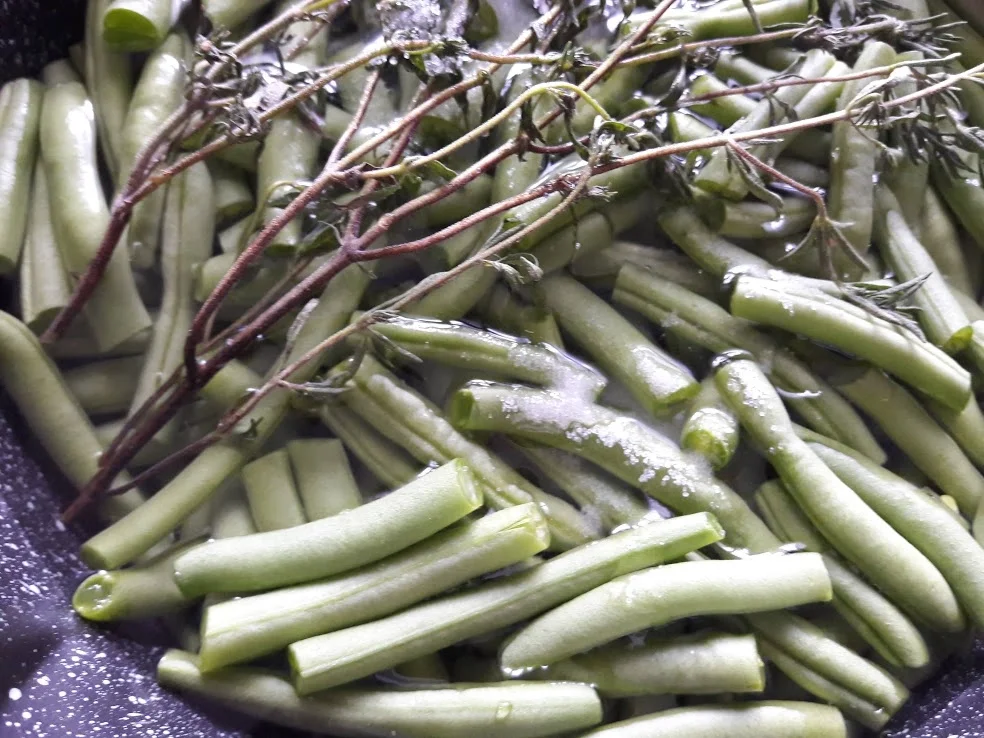 Rezept: Schweinefilet mit Grünen Bohnen und einer hellen Soße Bild Nr. 7 Schweinefilet mit Grünen Bohnen und einer hellen Soße - Rezept - Bild Nr. 7