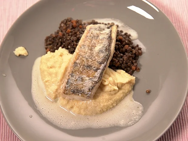 Rezept: Zanderfilet mit weißem Balsamico-Schaum Bild Nr. 2 Zanderfilet mit weißem Balsamico-Schaum - Rezept - Bild Nr. 2