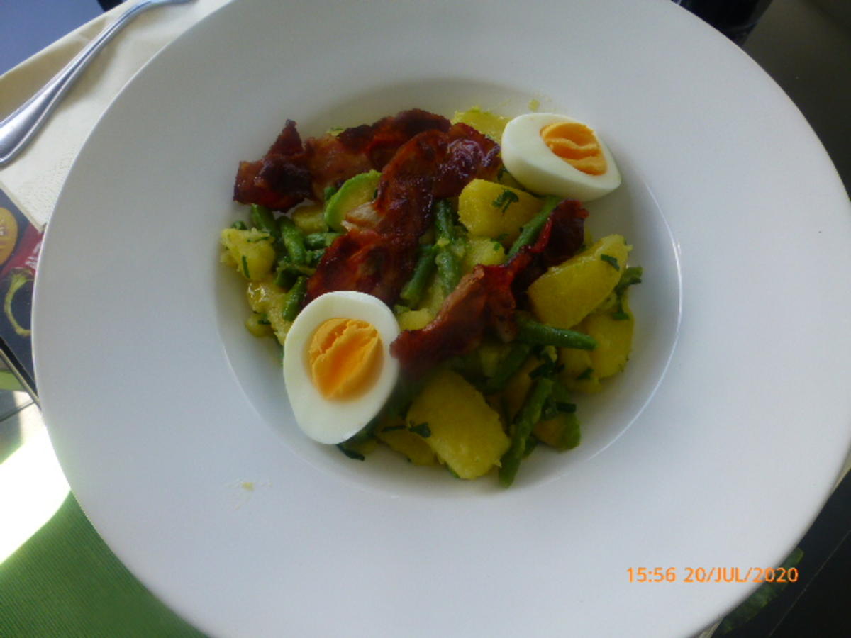 Eier - Kartoffel - Salat mit Bacon - Rezept - Bild Nr. 6