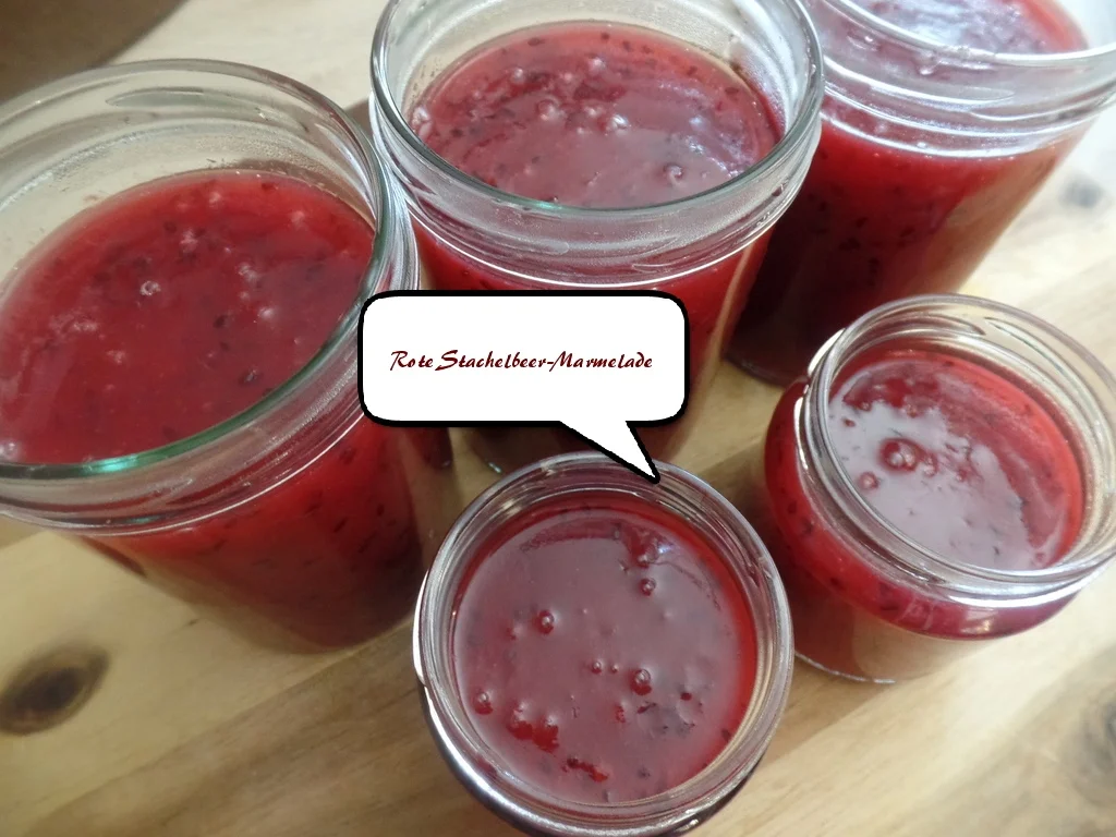 Rote Stachelbeer-Marmelade - Rezept - Bild Nr. 10932