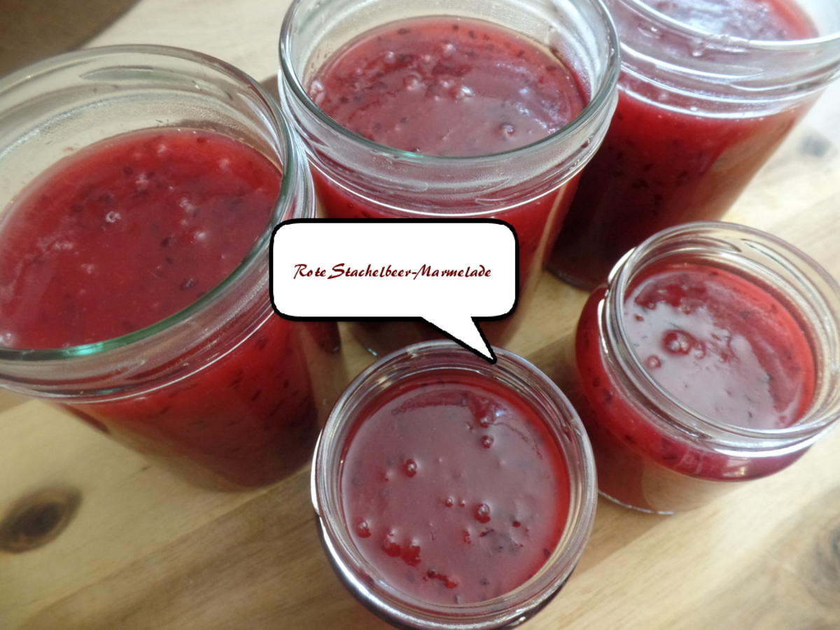 Rote Stachelbeer Marmelade - schnell & einfach - von Sheeva1960 Rote Stachelbeer Marmelade - schnell & einfach - von Sheeva1960