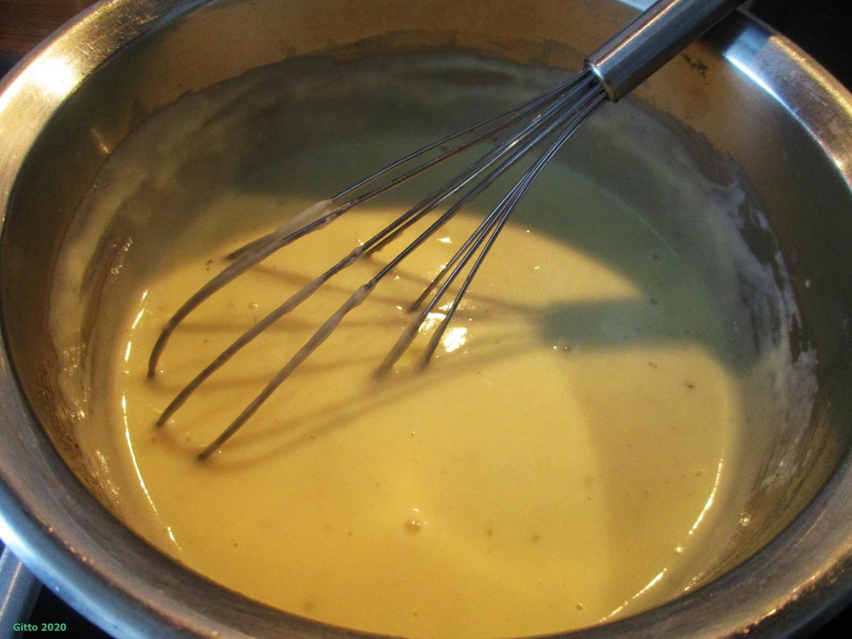 Nudeln mit Käse-Soße und Hack auf Rucola - Rezept - Bild Nr. 4