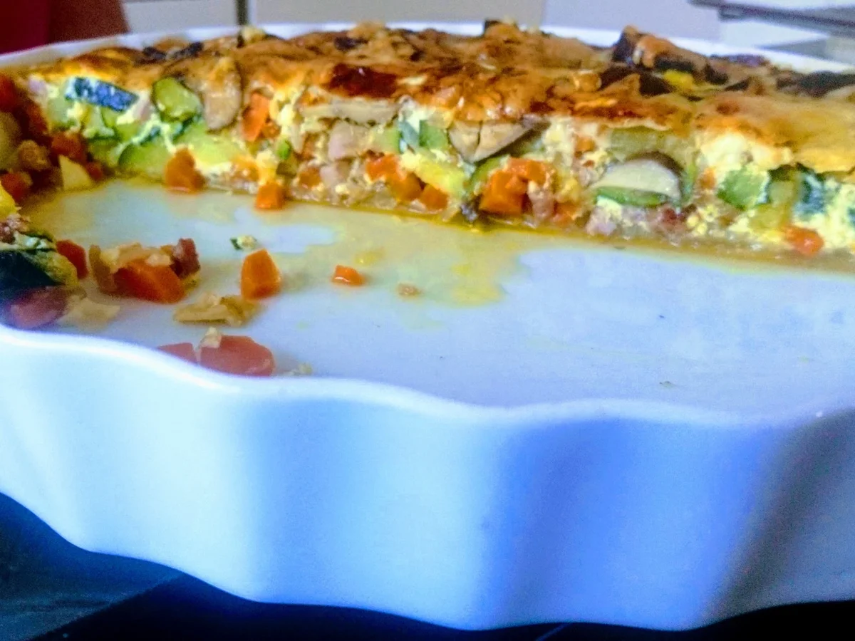 Rezept: Zucchini-Speckquiche Bild Nr. 3 Zucchini-Speckquiche - Rezept - Bild Nr. 3
