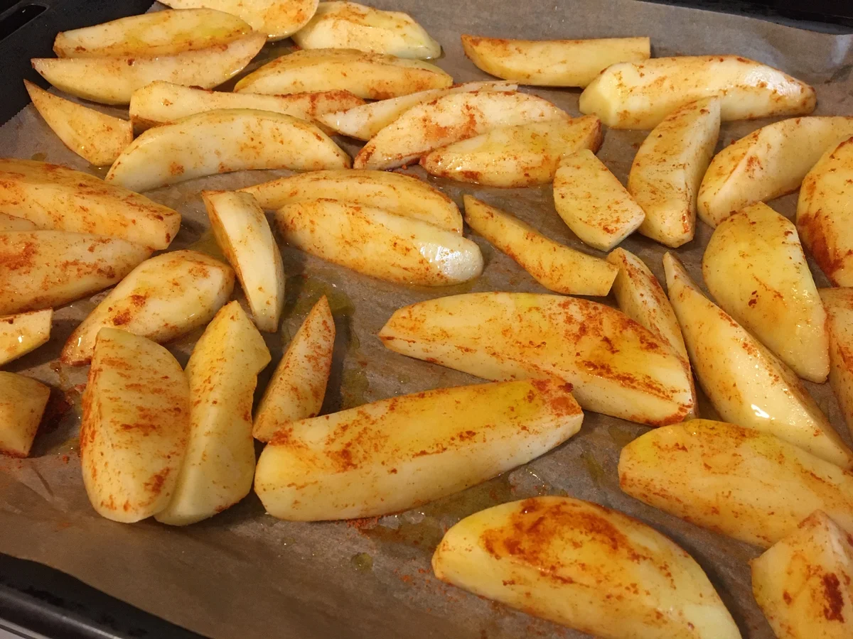 Rezept: Kartoffelspalten aud dem Ofen Bild Nr. 3 Kartoffelspalten aud dem Ofen - Rezept - Bild Nr. 3