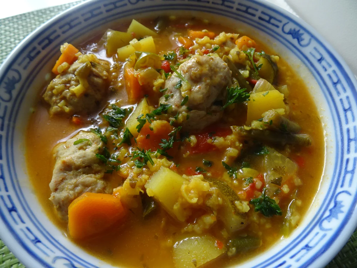 Gemüse-"Bowl" leicht scharf, mit Einlage - Rezept - Bild Nr. 10954