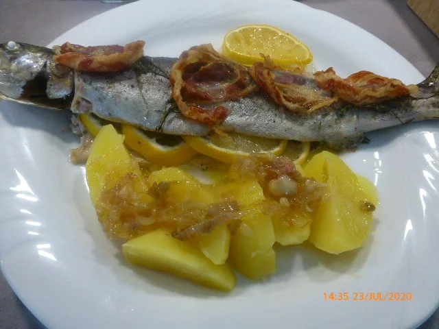 Forelle aus dem Ofen mit Pancetta - Rezept - Bild Nr. 5