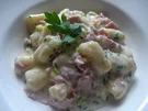 Gnocchi in Käse-Sahnesoße mit Schinken - Rezept - Bild Nr. 2