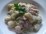 Gnocchi in Käse-Sahnesoße mit Schinken - Rezept - Bild Nr. 2