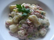 Gnocchi in Käse-Sahnesoße mit Schinken - Rezept - Bild Nr. 2