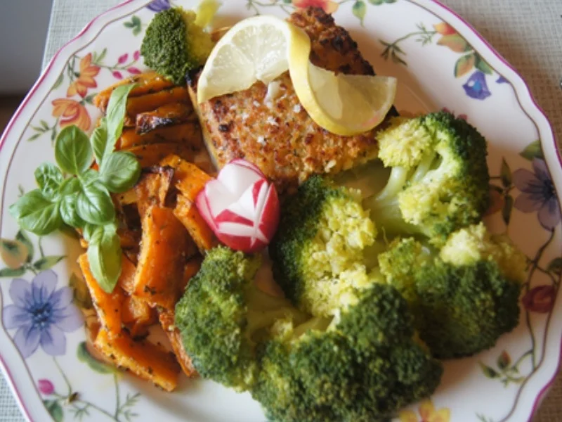 Schlemmerfilet mit Brokkoli und Süßkartoffelspalten - Rezept - Bild Nr. 2