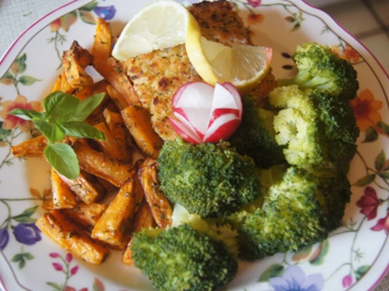 Schlemmerfilet mit Brokkoli und Süßkartoffelspalten - Rezept - Bild Nr. 13