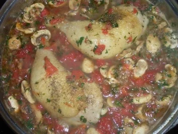 Hühnerschenkel nachJägerart - Rezept