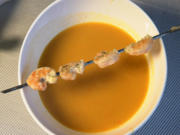 Rote-Linsen-Kokos-Suppe mit Scampi - Rezept - Bild Nr. 2