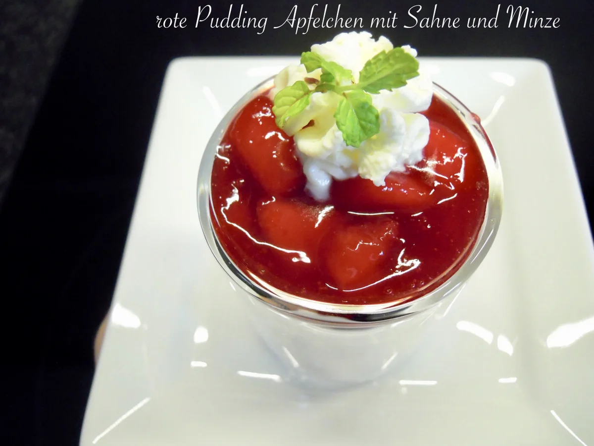 Rezept: rote Pudding Äpfelchen Bild Nr. 9 rote Pudding Äpfelchen - Rezept - Bild Nr. 9