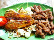 Zweigesichtige Nudeln mit Auberginen und Schweinefleisch - Rezept - Bild Nr. 2