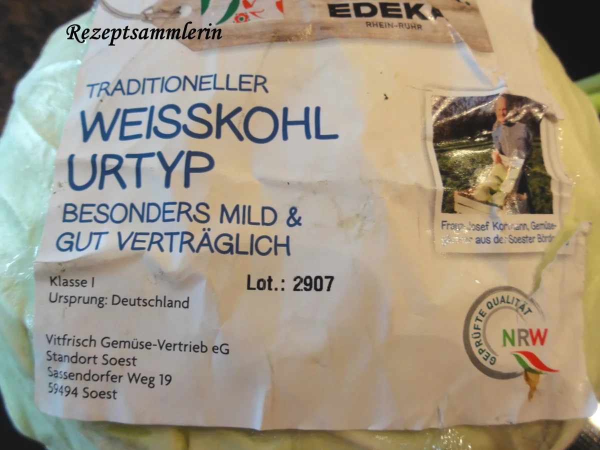 Gemüse:   JAROMAKOHL mit Hackfüllung + Käsesauce - Rezept - Bild Nr. 4