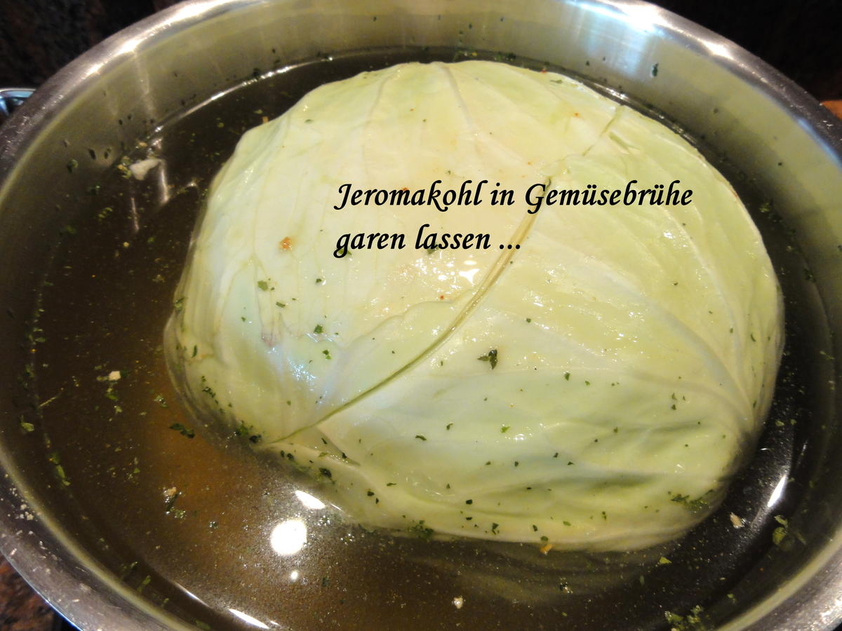 Gemüse:   JAROMAKOHL mit Hackfüllung + Käsesauce - Rezept - Bild Nr. 5