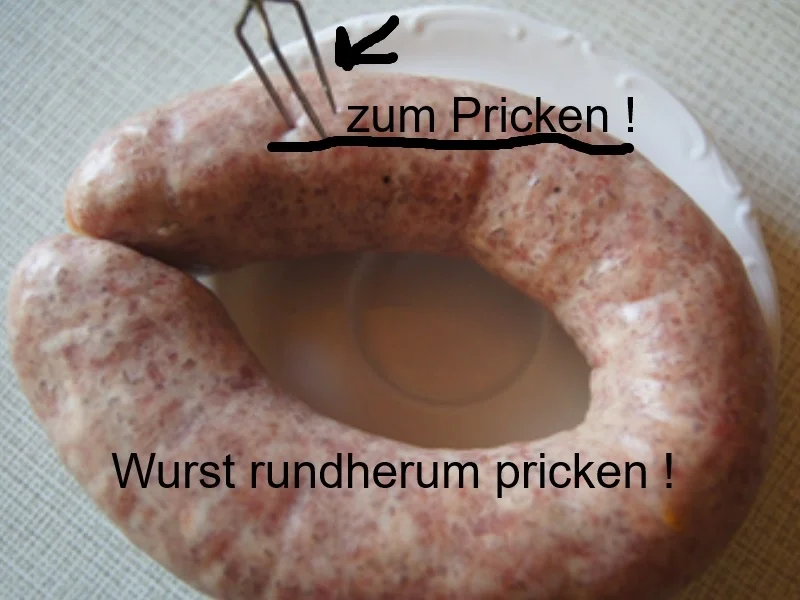 Schwartenwurst mit Buschbohnen und Kartoffeln - Rezept - Bild Nr. 4