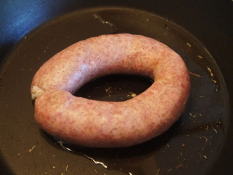 Schwartenwurst mit Buschbohnen und Kartoffeln - Rezept - Bild Nr. 5