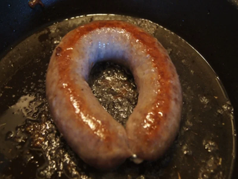 Schwartenwurst mit Buschbohnen und Kartoffeln - Rezept - Bild Nr. 6