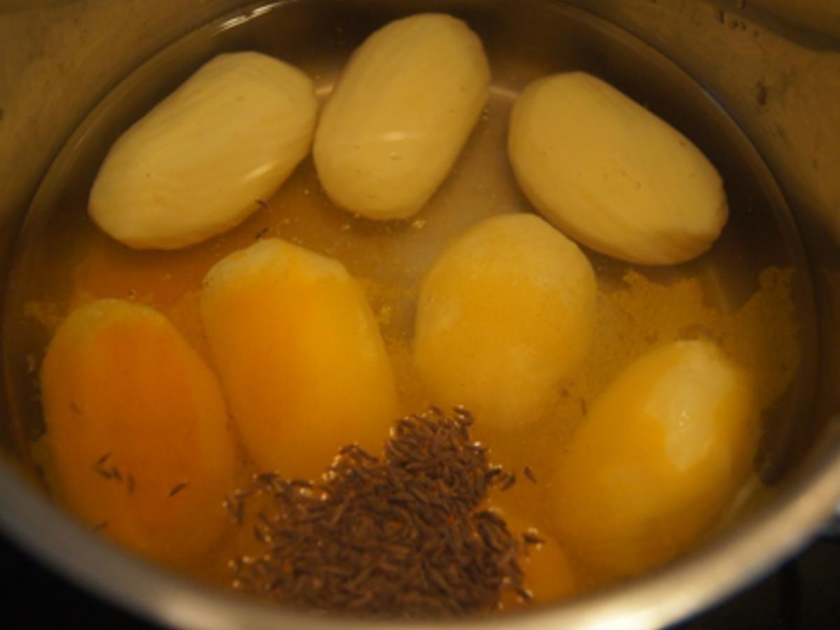 Schwartenwurst mit Buschbohnen und Kartoffeln - Rezept - Bild Nr. 13