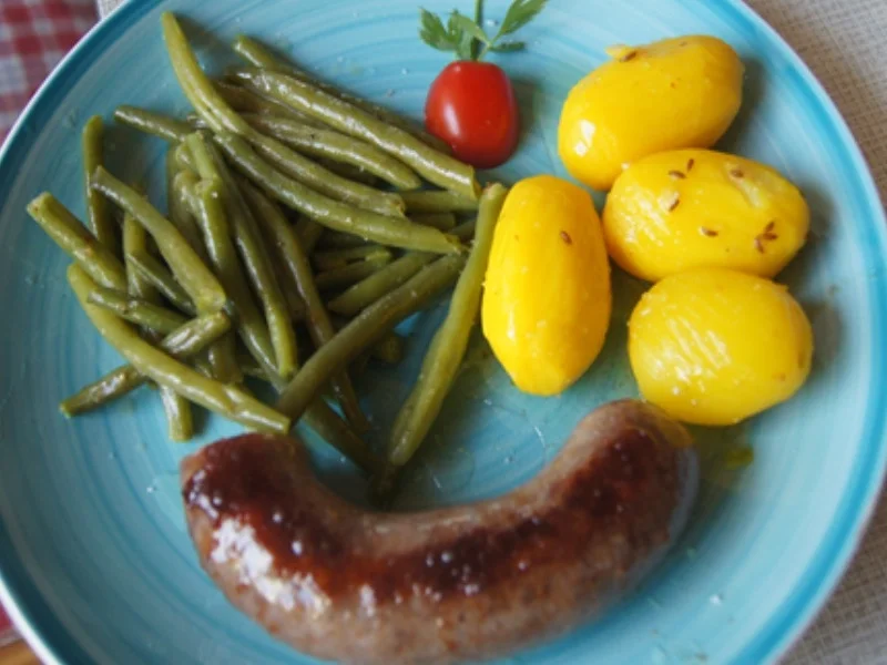 Schwartenwurst mit Buschbohnen und Kartoffeln - Rezept - Bild Nr. 16