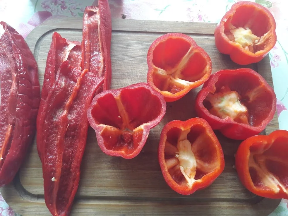 Paprika mit Gemüse-Reis-Füllung - Rezept - Bild Nr. 8