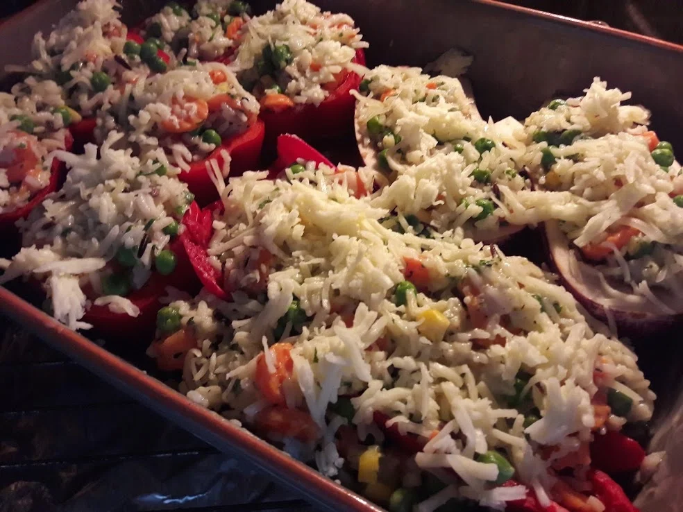 Paprika mit Gemüse-Reis-Füllung - Rezept - Bild Nr. 13