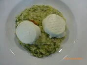 Kerbelrisotto mit Ziegenkäsetaler - Rezept - Bild Nr. 2
