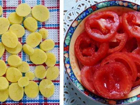 Italienische, überbackene Kartoffeln - Patate al forno - Rezept - Bild Nr. 3