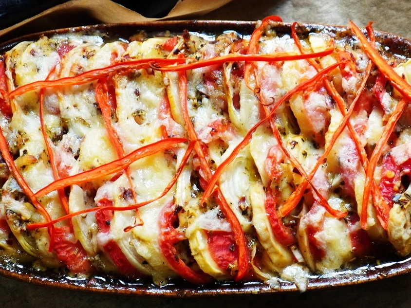 Italienische, überbackene Kartoffeln - Patate al forno - Rezept - Bild Nr. 8