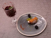 Cannoli siciliani mit Brombeer-Vanille-Minz-Granita - Rezept - Bild Nr. 2