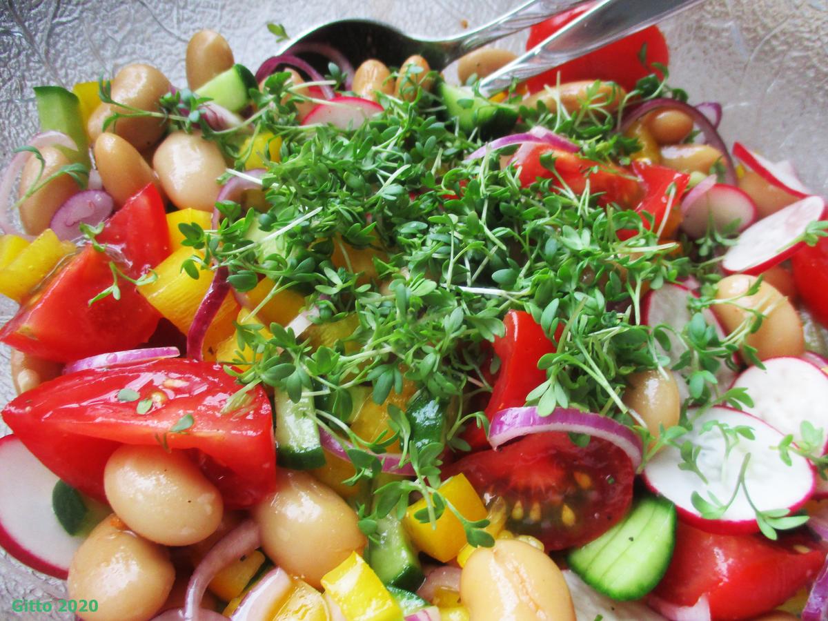 Frisch-feuriger Salat mit großen weißen Bohnen - Rezept - Bild Nr. 11