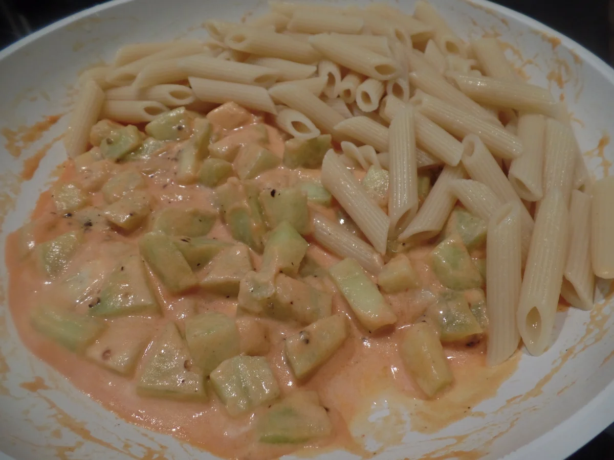 Rezept: Penne mit Melone und Parmaschinken Bild Nr. 11028 Penne mit Melone und Parmaschinken - Rezept - Bild Nr. 11028