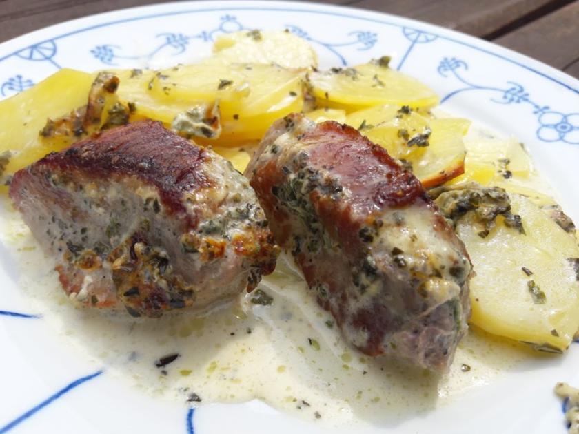 Kartoffelgratin mit Schweinefilet - Rezept mit Bild - kochbar.de