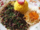 Asia-Hackfleisch mit Spiegelei und gelber Basmatireis - Rezept - Bild Nr. 2