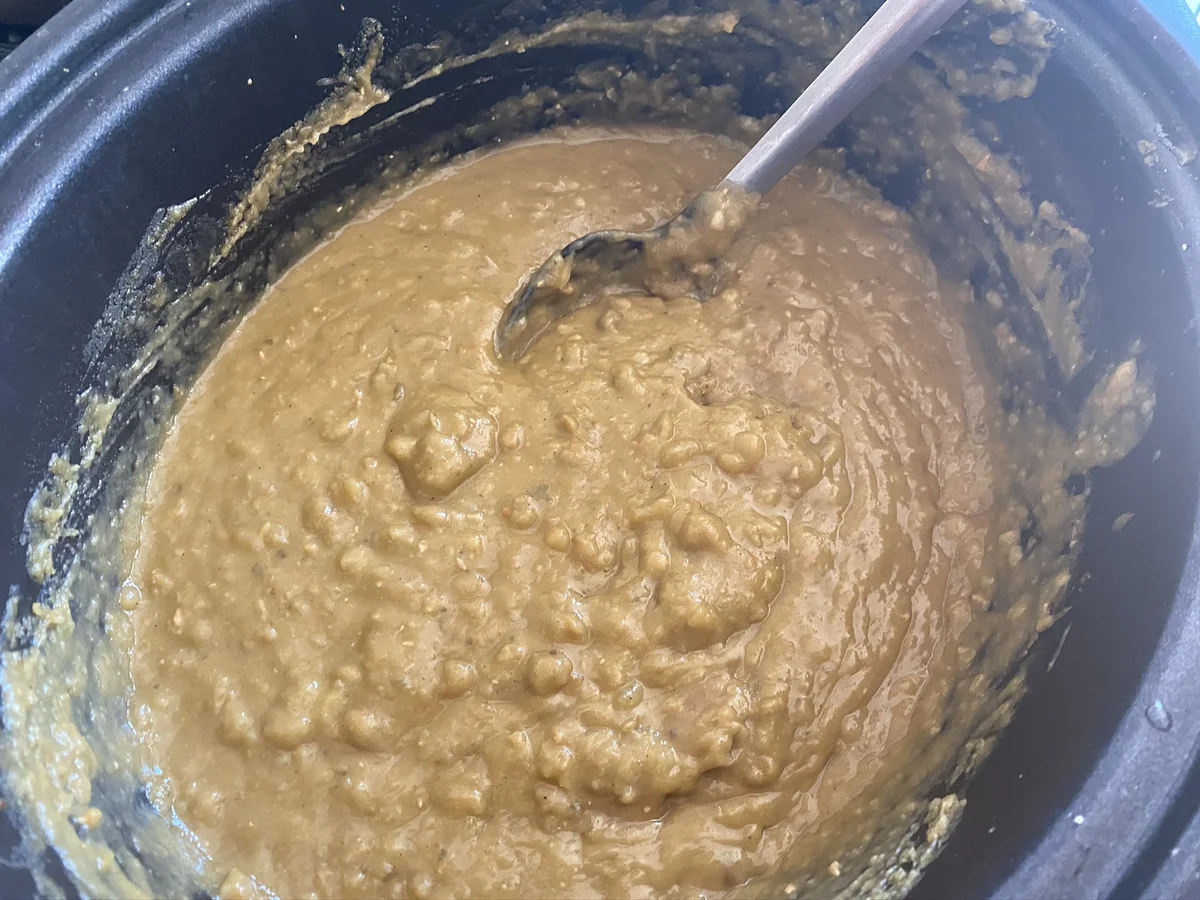 Rezept: Crockpot: Deftige Erbsensuppe mit Würstchen Bild Nr. 8 Crockpot: Deftige Erbsensuppe mit Würstchen - Rezept - Bild Nr. 8