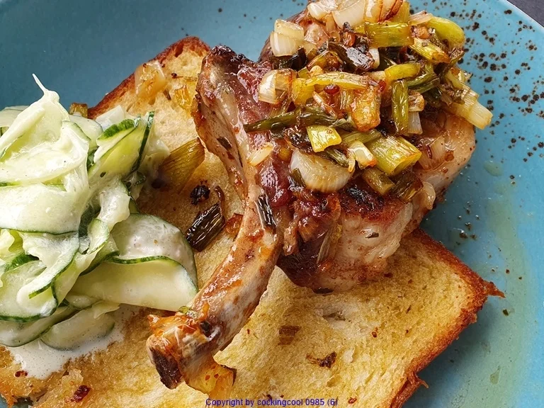 Iberico Karree (Kotelett) als schnelles Mittagessen im Sommer - Rezept - Bild Nr. 11038