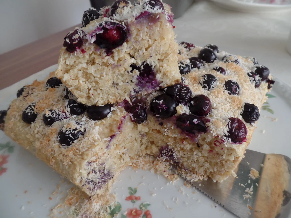 Kokos-Heidelbeer-Kuchen - Rezept - Bild Nr. 11073