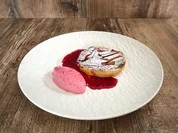 Rhabarber-Tarte mit Marzipan und Joghurteis (Annie Hoffmann) - Rezept - Bild Nr. 2