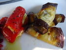 Rezept: Paprika-Röllchen in Öl und Auberginen-Scheiben gefüllt Bild Nr. 2 Paprika-Röllchen in Öl und Auberginen-Scheiben gefüllt - Rezept - Bild Nr. 2