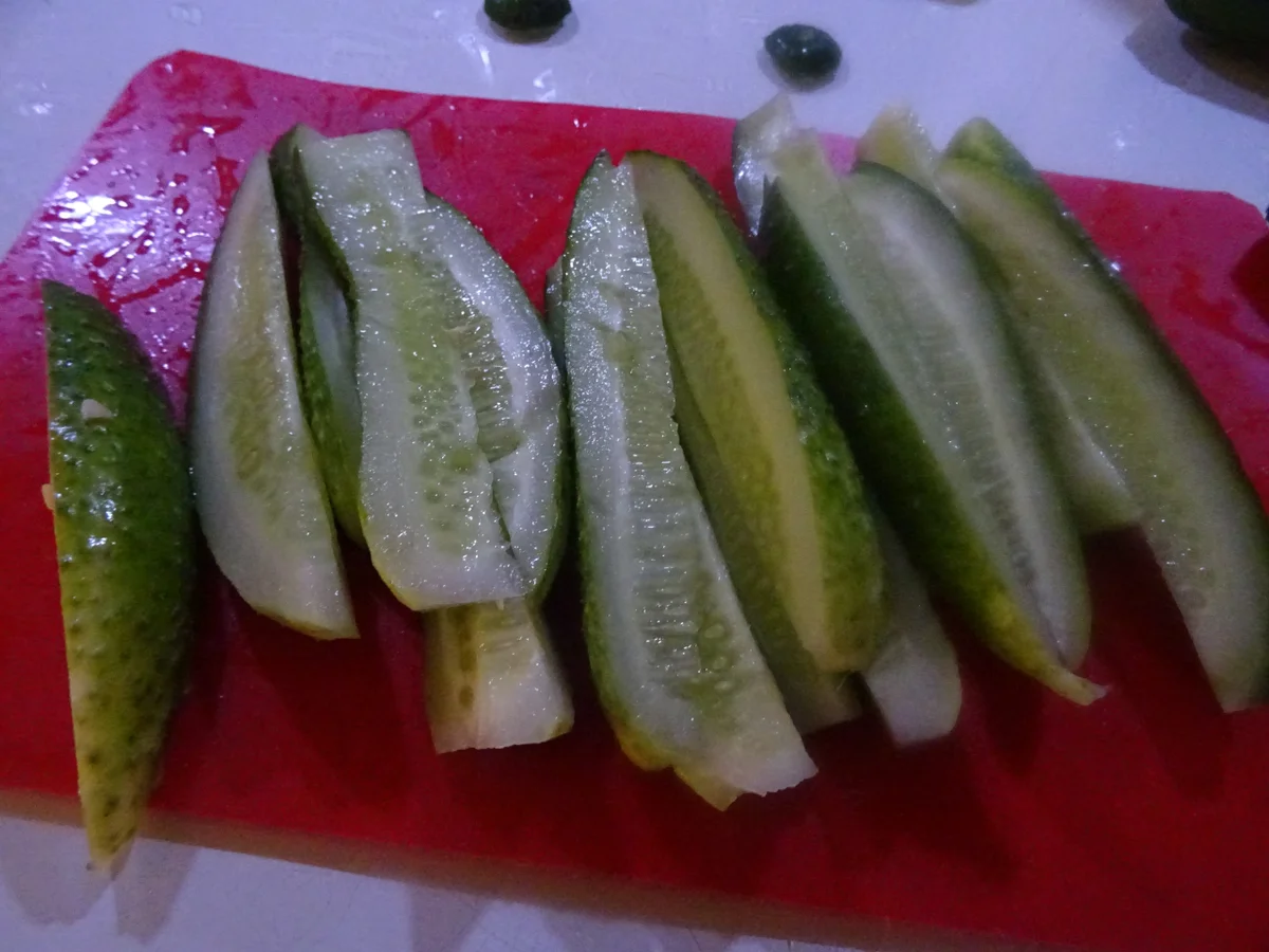 Honig-Senf-Gurken-Sticks, leicht scharf - Rezept - Bild Nr. 4