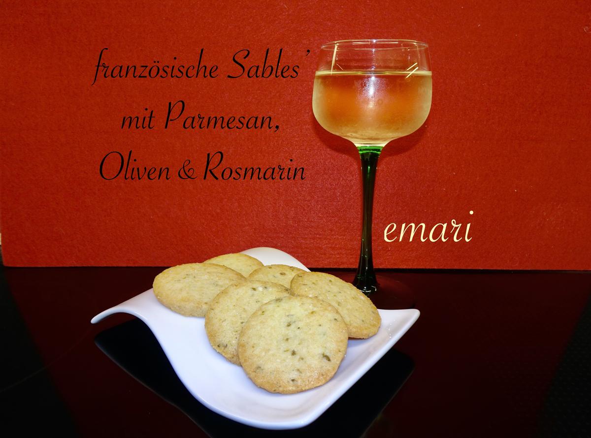 Sable's mit Parmesan, Oliven und Rosmarin - Kulinarische Weltreise - Rezept - Bild Nr. 15025