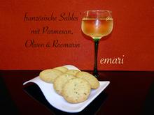 Sable's mit Parmesan, Oliven und Rosmarin - Kulinarische Weltreise - Rezept - Bild Nr. 15025