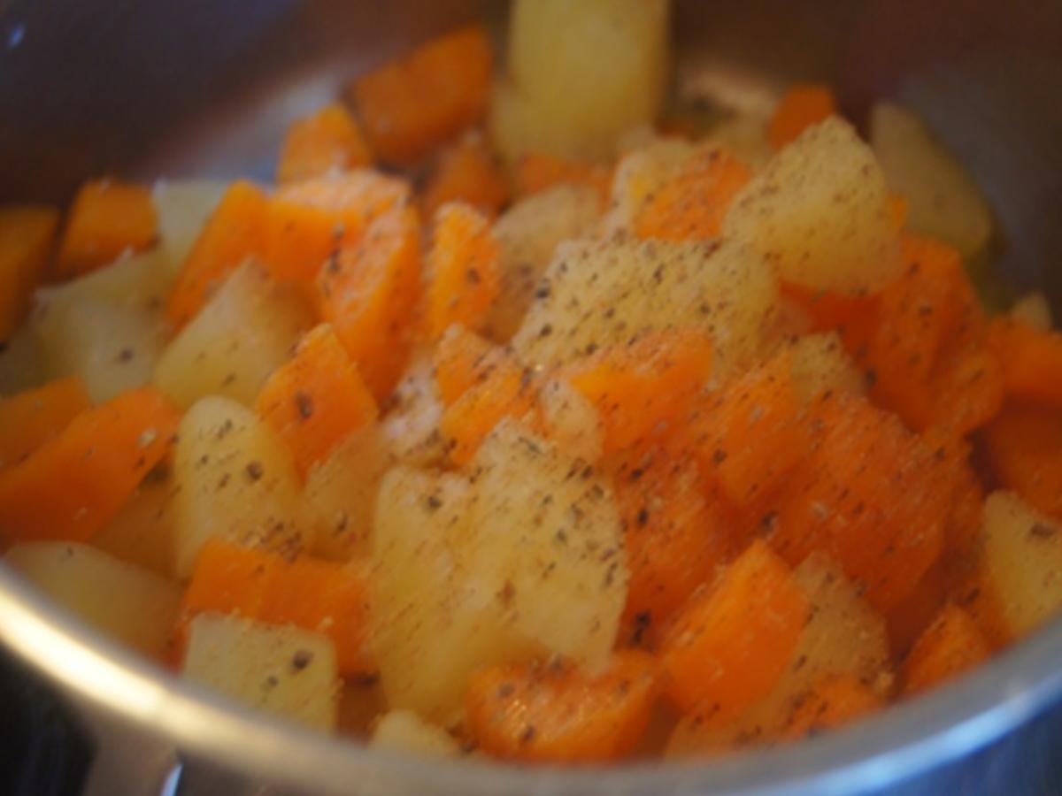 Schlemmerfilet mit herzhaften Kohlrabi-Gemüse und Möhren-Kartoffel-Stampf - Rezept - Bild Nr. 11098