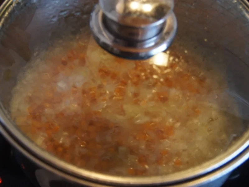 Rezept: Pasta-Teller mit roten Linsen und braunen Champignons Bild Nr. 6 Pasta-Teller mit roten Linsen und braunen Champignons - Rezept - Bild Nr. 6